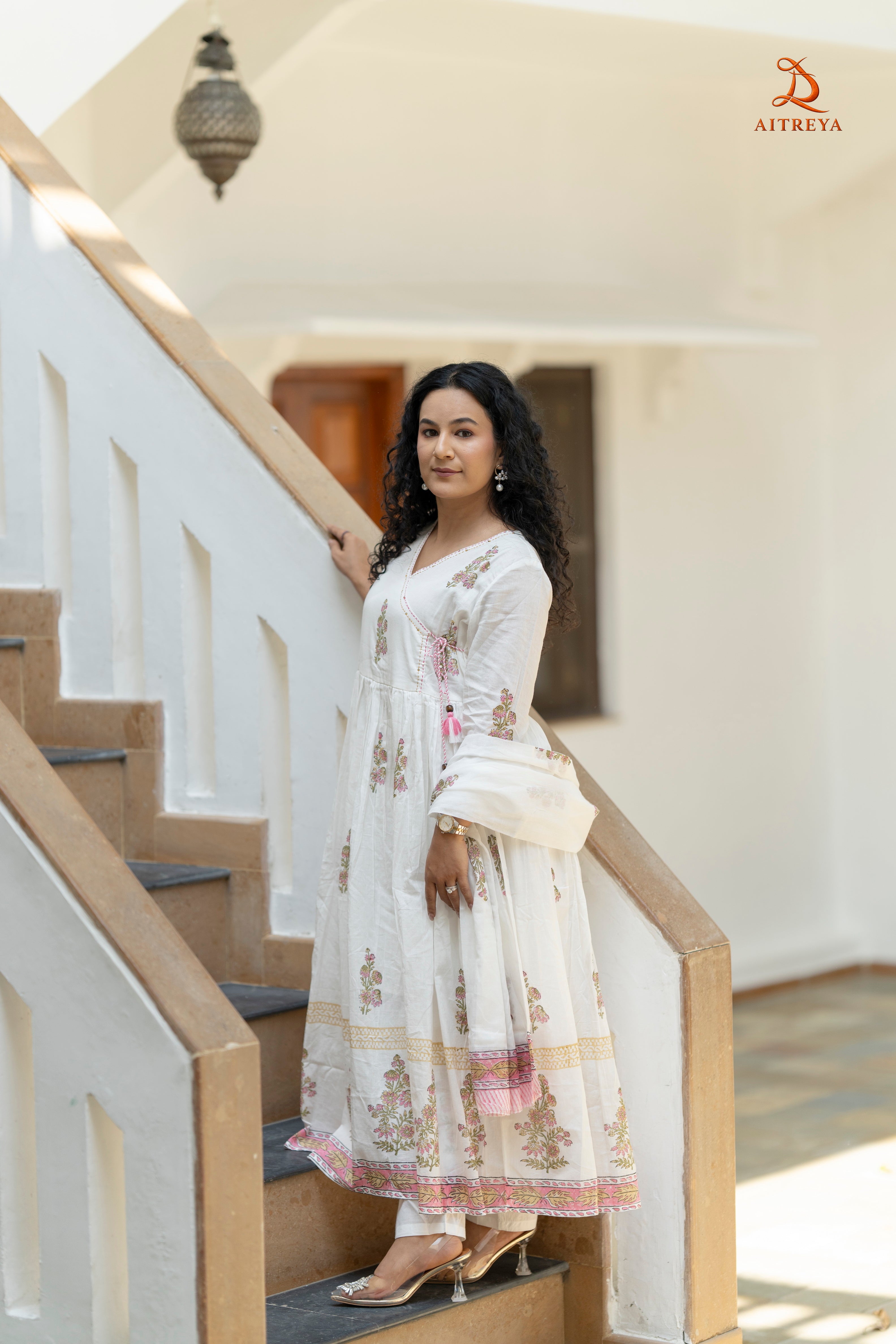 Gulnaar Ivory Grace Kurta Set