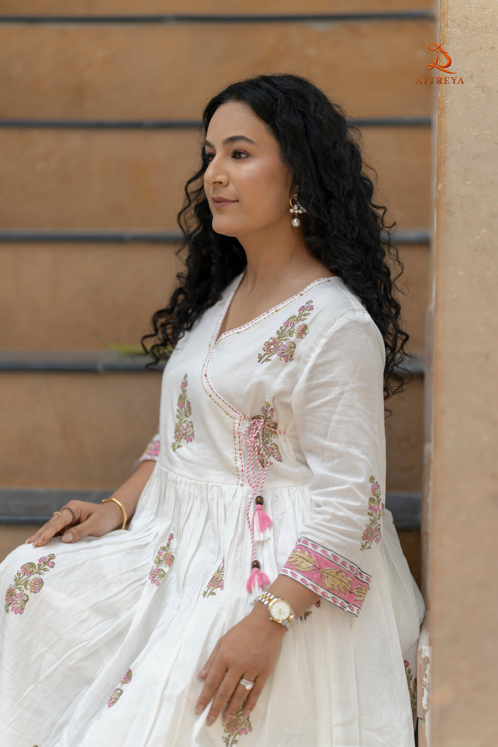 Gulnaar Ivory Grace Kurta Set