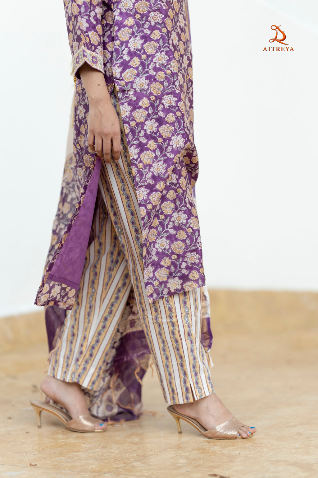 Rajkumari Violet Bloom Set