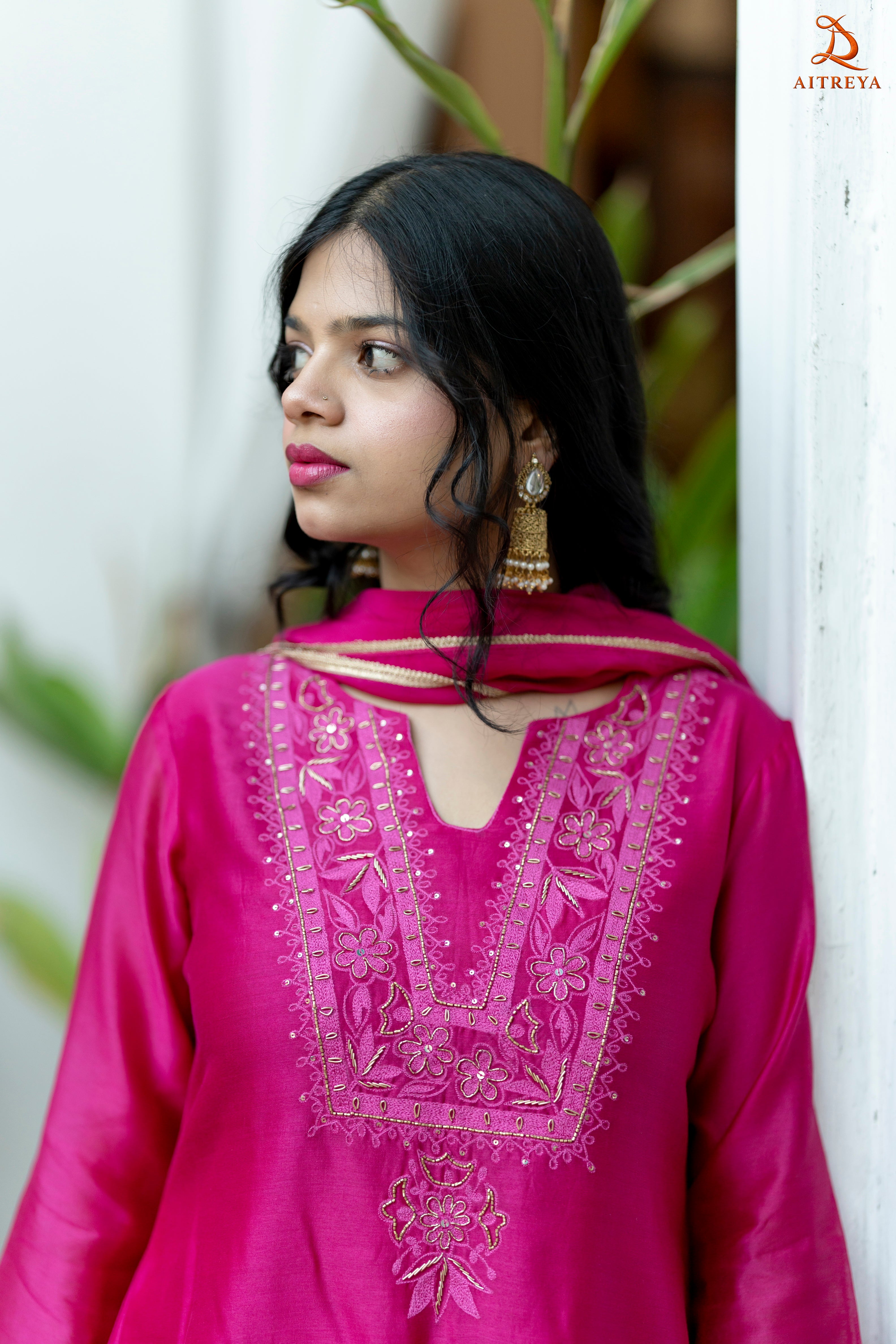 Ruh Gulnaar Silk Sharara Set
