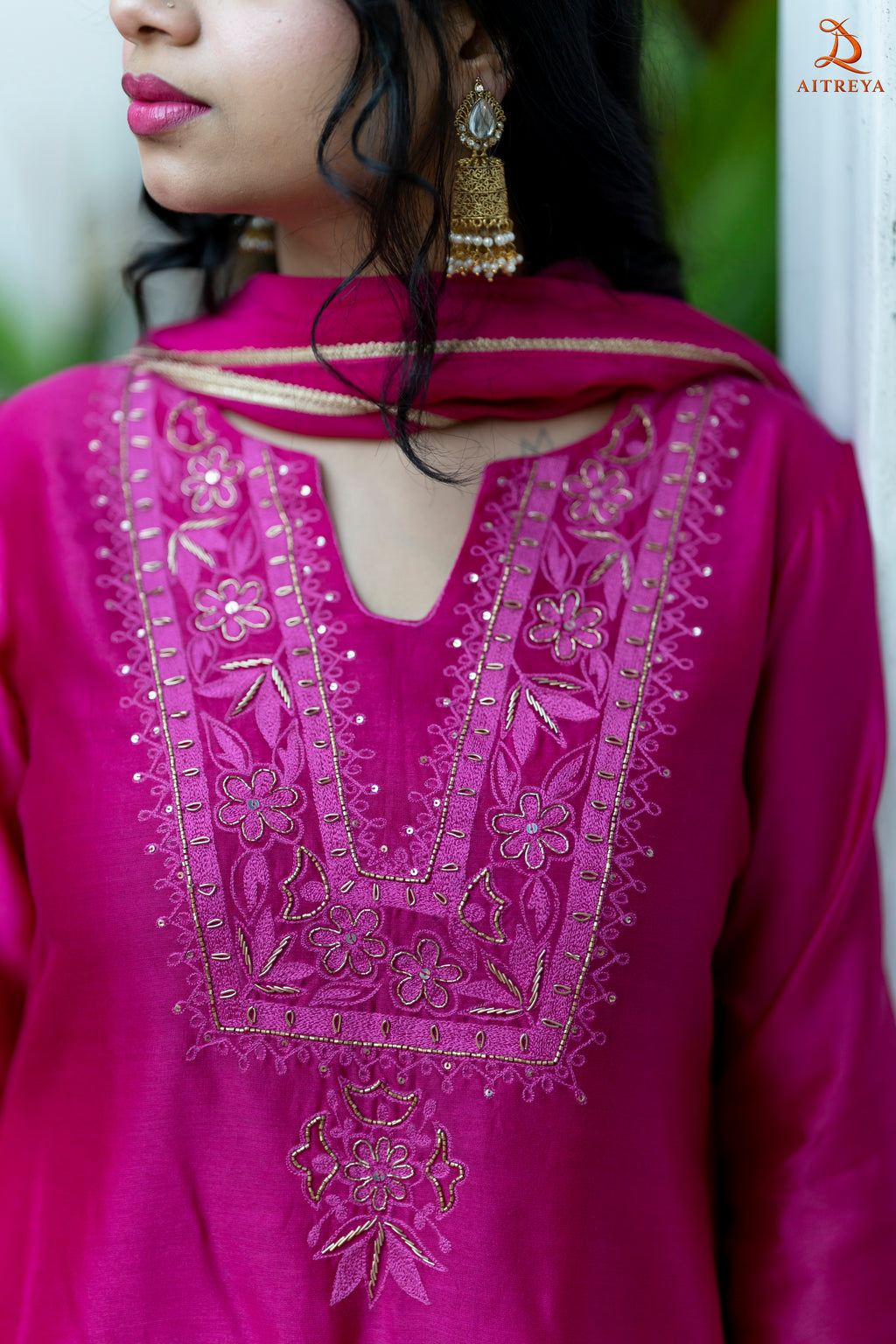 Ruh Gulnaar Silk Sharara Set