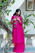 Ruh Gulnaar Silk Sharara Set